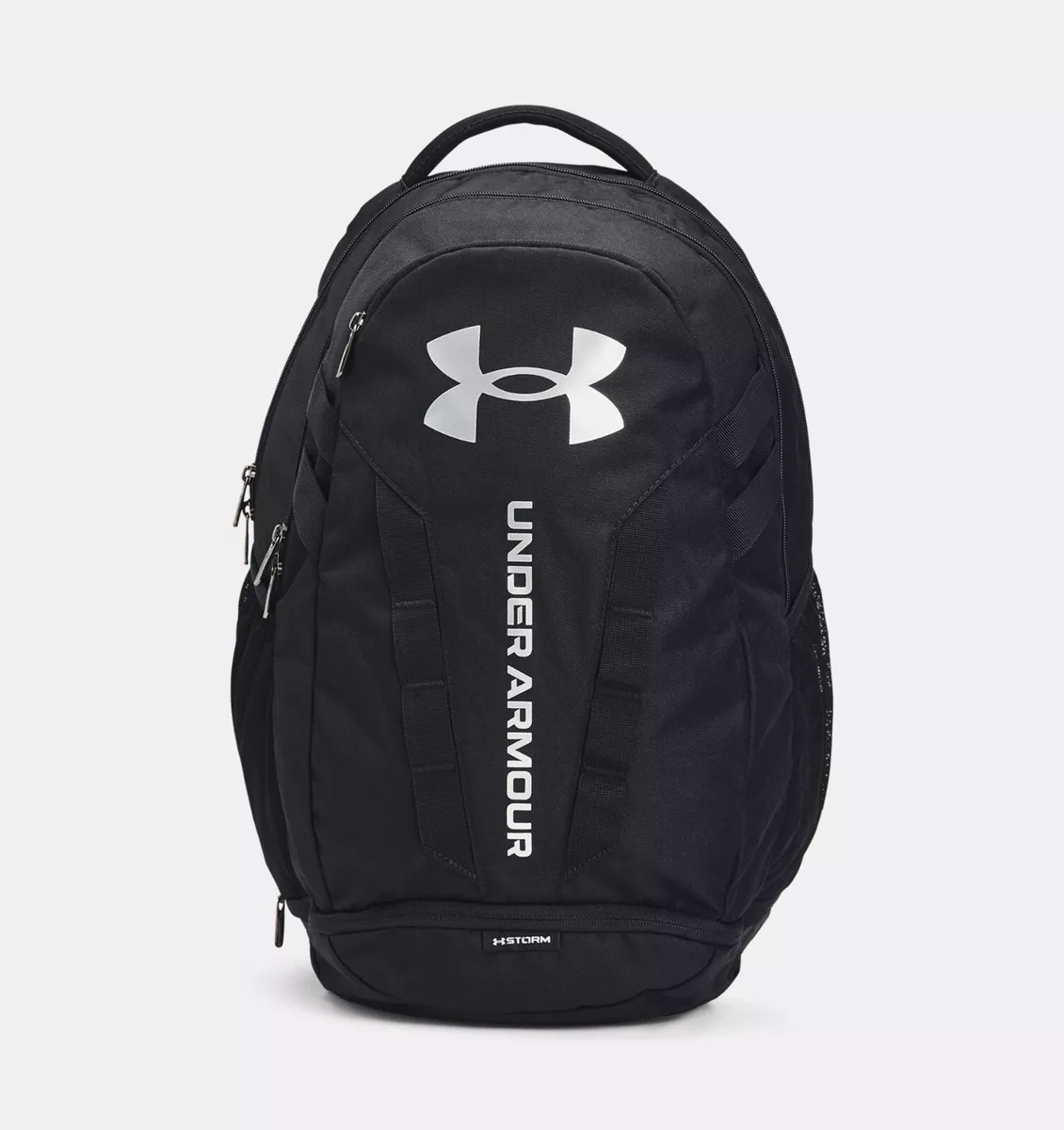 NEW Under Armour UA Hustle 5.0 OSFA 15" Laptop Backpack Black / Silver  1361176