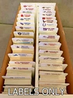 32 Customized NFL Logo Team Labels For BCW Sports Card Tall Dividers LABELS ONLY