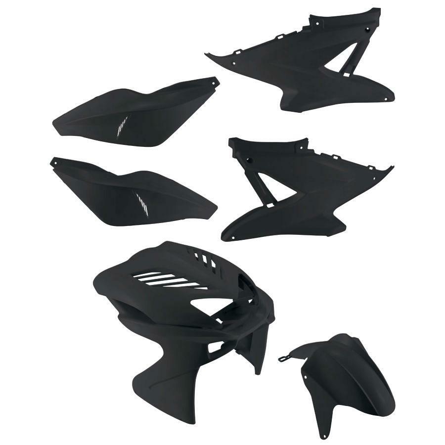 Set Carénage 8PZ Noir Pour Yamaha Aerox MBK Nitro - Plastique - Marque T4TUNE - Neuf