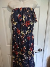 Floral Strapless Jumpsuit S