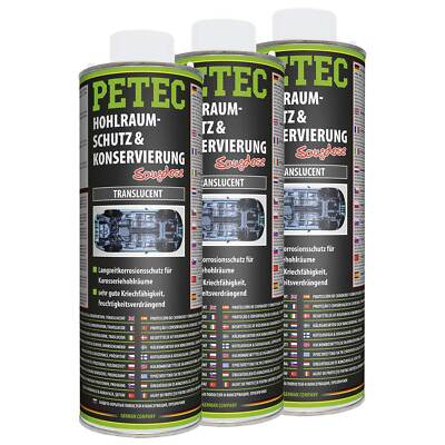 Hohlraumschutz und Konservierung Hohlraumversiegelung PETEC 73510 3 X 1 Liter