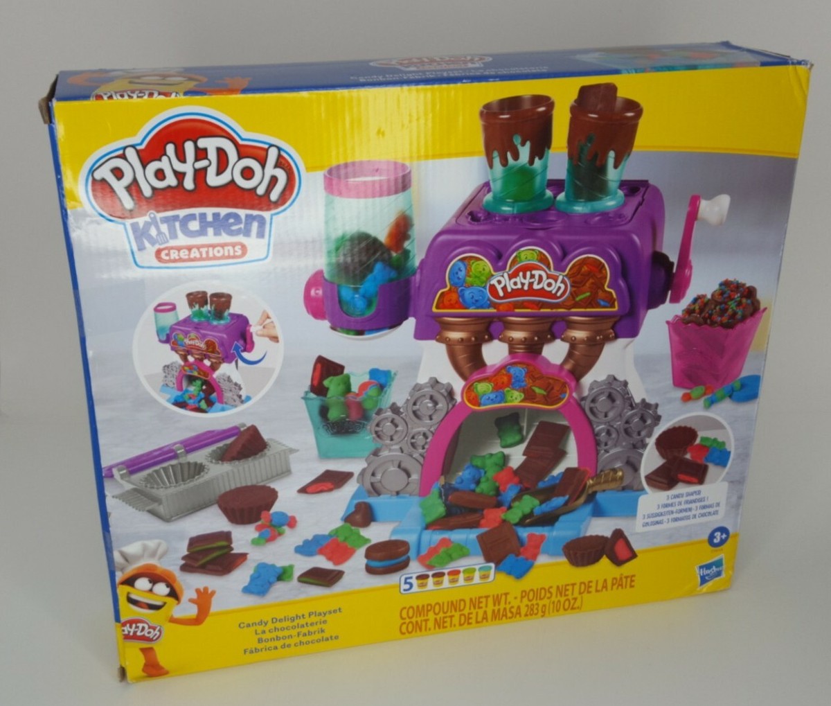 Play-Doh Kitchen Creations Candy Delight Playset with Non-Toxic Play-Doh  Cans