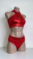 Schminke ?? Dance wear Pole-dance bottoms ethereal top keyhole pants wet-look