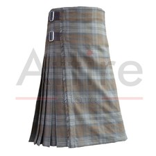Scottish Handmade Traditional Black Watch Weathered Tartan Kilt