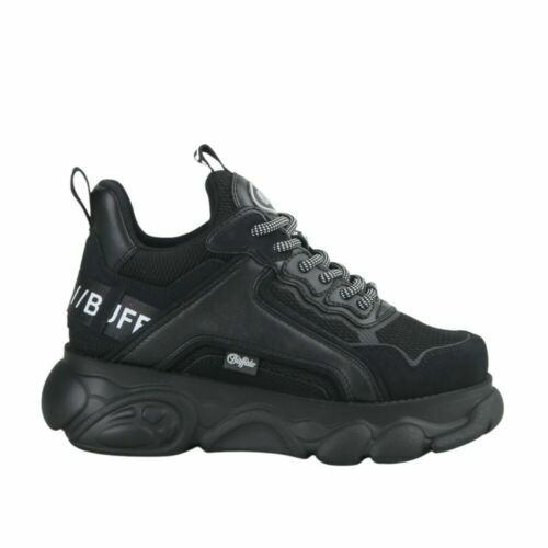 Baskets Buffalo Classic Low 20 1339 Femme - Cuir Noir Neuf Avec Boîte