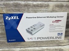 ZyXel Powerline Ethernet Multiplug Center 200Mbps New PLA491
