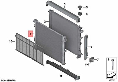 Genuine BMW X3 X4 M G01 G02 G08 X3 20i TR12 TR16 1.6 Radiator 