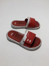 Under Armour Padded Slides size 1 Youth Unisex Flip Flops