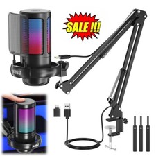 USB Mikrofon Kit für MAC PS4 PS5 RGB Kondensator Gaming PC Mikrofone Set