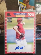 2021 Leaf Pro Set Red Mitchell Bratt Auto Autograph RC Rookie Texas Rangers 🔥