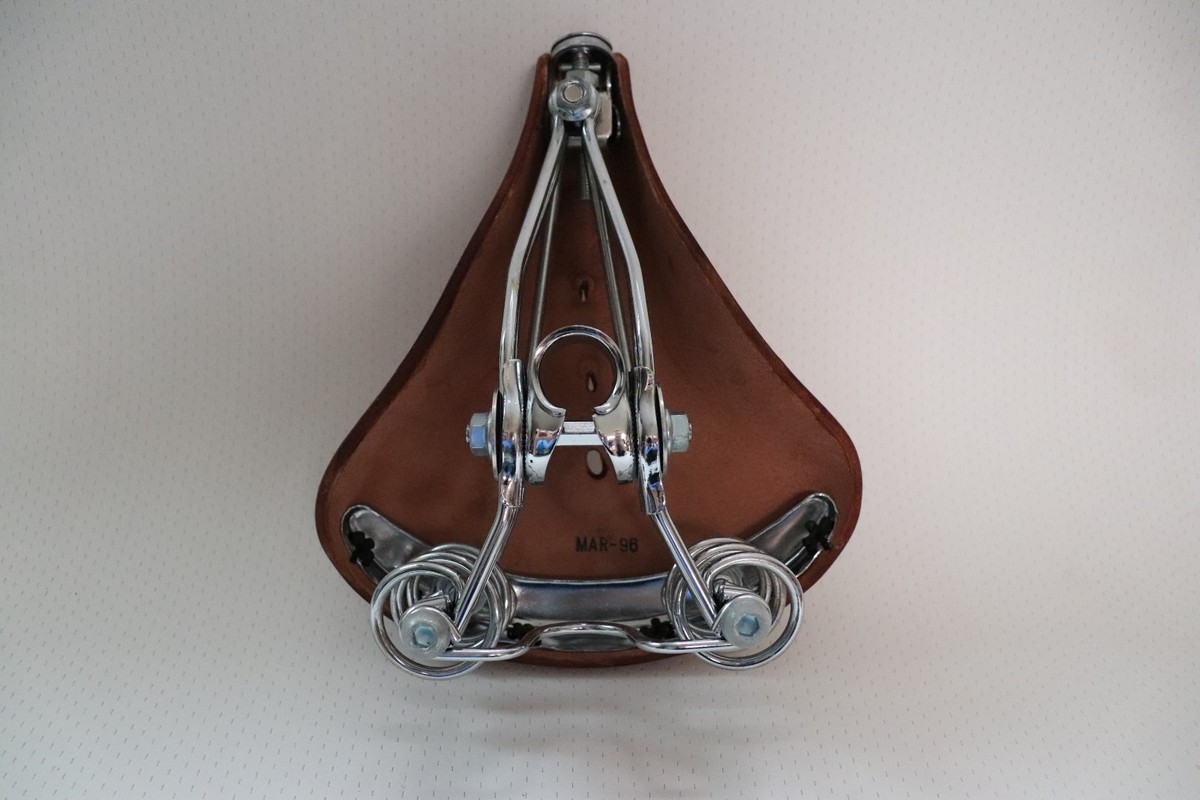 Selle Vélo Cuir Idéale - Cyclo-Touriste TB N°75 - 24x20cm - France - Occasion