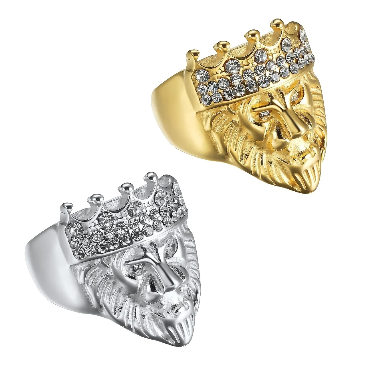 Cubic Zirconia Anillos de banda de esmalte para hombres