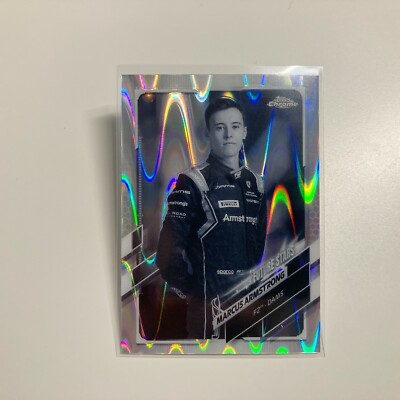 Marcus Armstrong 2021 Topps Chrome Formula 1 F1 B&W RayWave