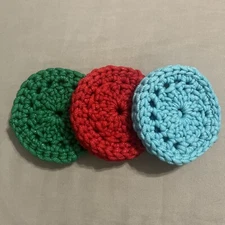 Handmade Crochet Double Layer Dish Scrubby / Pot Scrubber / Kitchen Scrubber