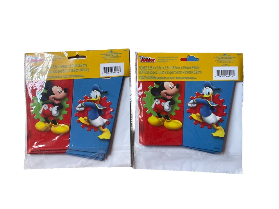 Nuevo Disney Mickey Mouse & Friends Snack Boxes Tazas Fiesta Favores Lote De 2 Foto 3 de 4