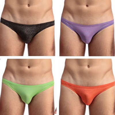 Herren Slips 4 pack Mini Briefs Unterwäsche Atmungsaktiv Unterhose Briefs