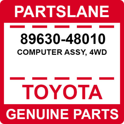 89630-48010 Toyota OEM Genuine COMPUTER ASSY, 4WD