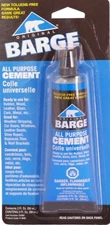 All Purpose Contact CEMENT Yellow SHOE GLUE TUbe for Leather Rubber Repair BARGE