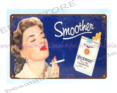 cigarettes ebay viceroy cigarettes tobacco metal tin sign man cave wall art family room