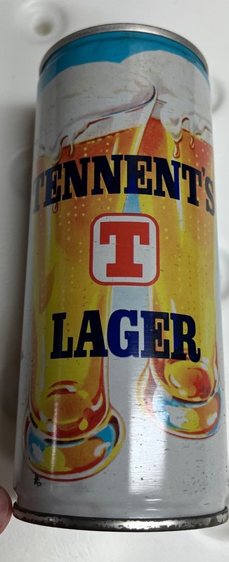 Tennent's Lager Beer Can - May (B) - UK - Steel - 15.5 Ounce