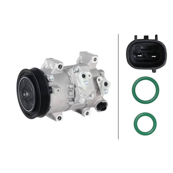 Klimakompressor 12 V Ø 120 Mm Hella Thermo-Expertise FüR U.A. Toyota Auris-image