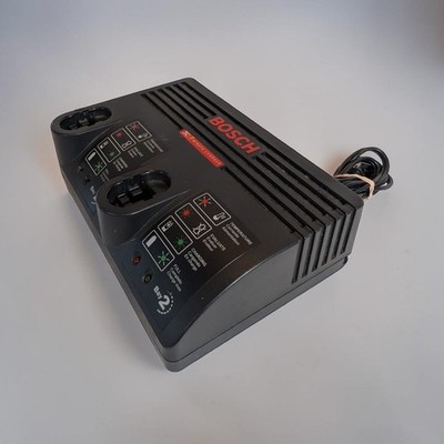 Bosch BC230 Dual Bay 7.2V-24V 30 Minute Rapid Fast Battery Charger TESTED
