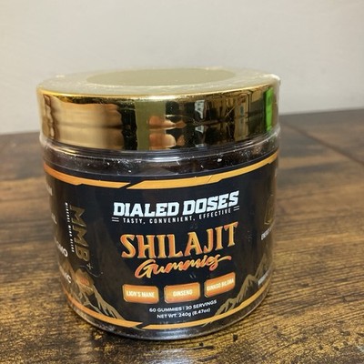 Dialed Doses Shilajit Gummies. Brand New. 60 Gummies
