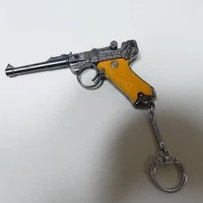 LUGER P08 Keychain Loading and Shooting Hobby DONGSAN Korea Old pistol version
