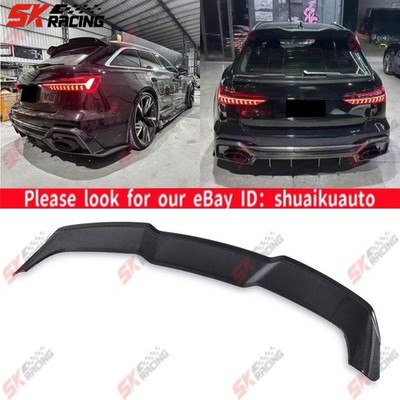 Unpainted FRP/Carbon Fiber Rear Roof Spoiler Wing For Audi RS6 Avant 2021-2026