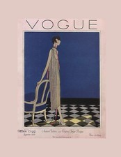 Notebook - Lined - 8.5x11 in - 120 pgs - Vintage Vogue Cover: Notebook, Journal,