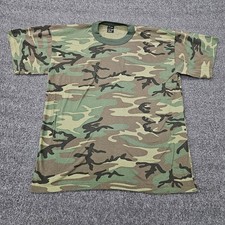 Rothco Shirt Mens XL Green Camo Short Sleeve T-Shirt Military Hunting USA