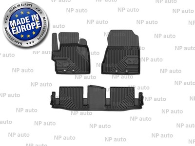 NEW LHD BLACK RUBBER FLOOR MATS CAR LINERS ALL WEATHER FOR TOYOTA IQ AJ10 08-15