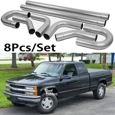 8x 2.5" DIY Exhaust Tubing Mandrel Bend U Pipe For Chevy C1500 C2500 K1500 K2500