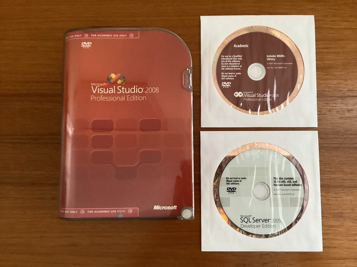 MICROSOFT Visual Studio 2008 Professional Edition - Academic 