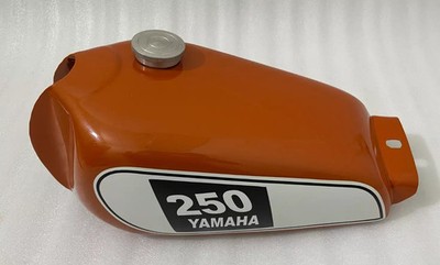 Yamaha XT 250 3Y3 4Y1 1980-1990 Orange Painted Steel Petrol Fuel Tank +Cap | Fit