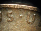 HIGH GRADE MINT ERROR 1928-D  LINCOLN WHEAT CENT DDR#1  AU