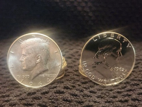 $5.00 FV  BU+ GEM Kennedy and Franklin Silver Half Dollars! Amazing Details