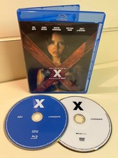 X Blu-ray DVD, 2022 Slasher Horror, Mia Goth, Jenna Ortega, Ti West, Bonus