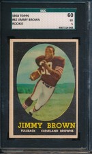 1958 Topps 62 Jim Jimmy Brown RC Rookie SGC 5 EX OLD LABEL