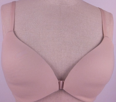 Sofia Intimates By Sofia Vergara Beige Front Hook Wireless T Shirt Bra Size 34 B
