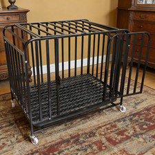 XL XXL Heavy Duty Steel Dog Crate Escape Proof Double Door Removable Tray Wheels