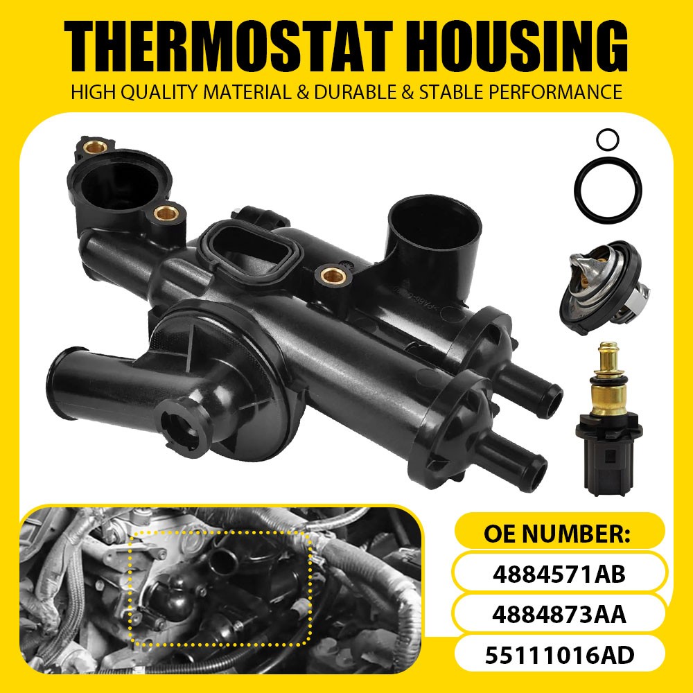 Thermostat Housing Fit Compass Jeep Patriot Dodge Journey Caliber Avenger OXILAM