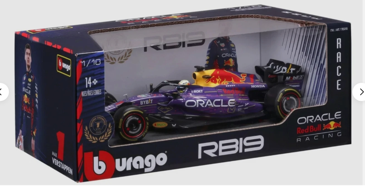 Bburago 1 18 Race Oracle Red Bull Racing RB19 (2023) w/Driver for