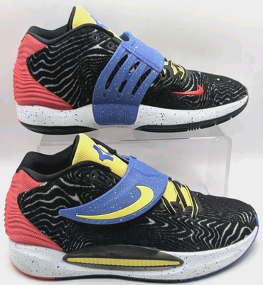 Nike KD 14 Pop Art Black/Yellow/Red Basketball Shoes Men display picture 1