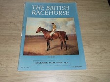 "THE BRITISH RACEHORSE" DEC.  1952 VOL IV  No 5  IN V/G CONDITION