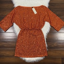Never Fully Dressed Size US 2 / UK 6 Sequin Tilly Off The Shoulder Mini Dress
