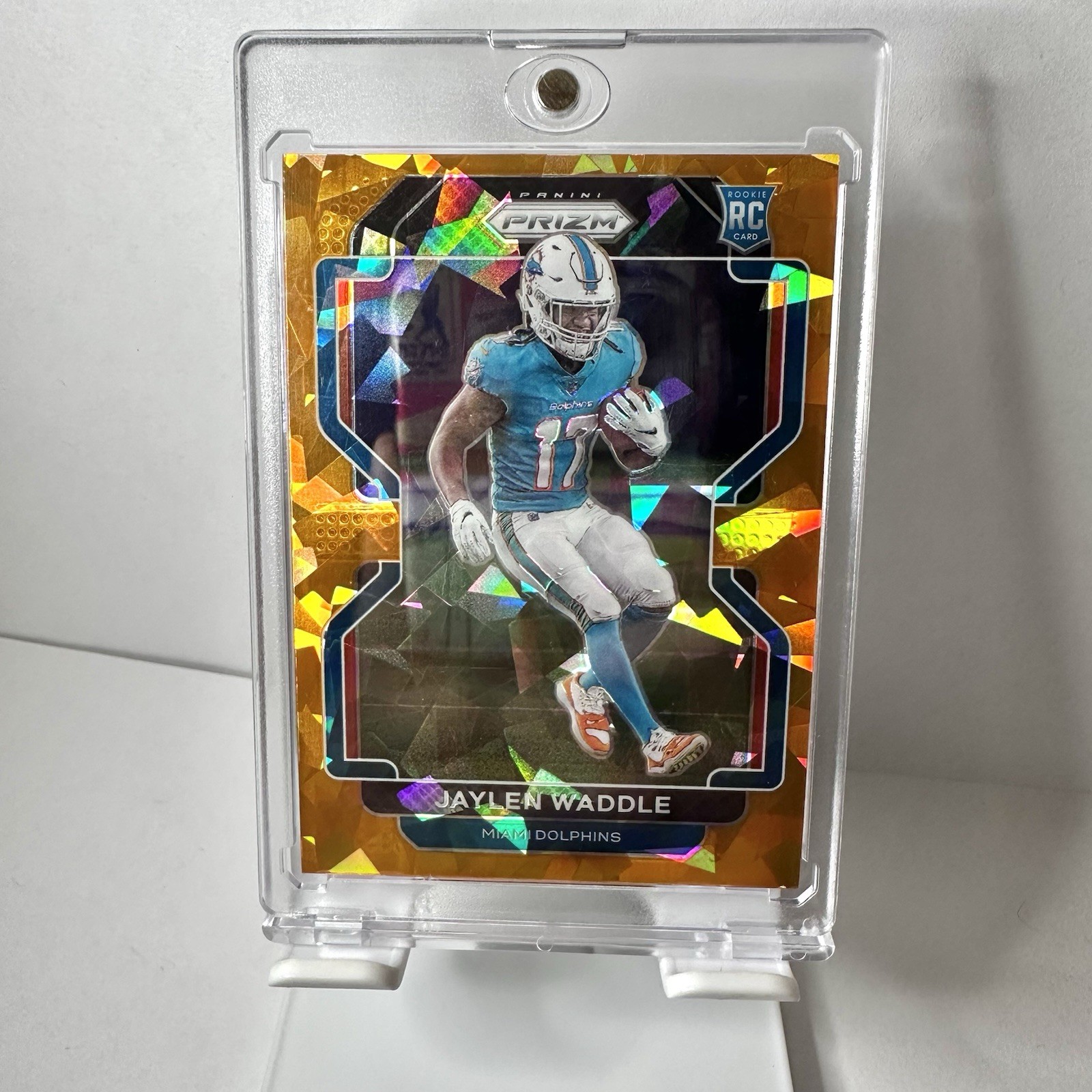 2021 Panini Prizm - Rookie Jaylen Waddle #338 Orange Ice Prizm (RC)