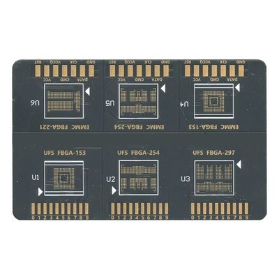 1X(Flash 64 BGA ISP Board Flash 64 FBGA ISP EMMC FBGA 153 254 221 UFS FBGA 7764