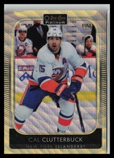 2021-22 O-Pee-Chee Platinum #95 Cal Clutterbuck Neon-Yellow-Surge