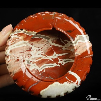 4.1'' Red Jasper Hand Carved Crystal Storage Box, Crystal Healing